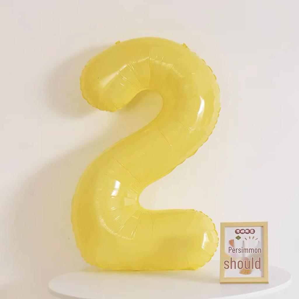 40-Inch Cream Number Balloon for Kids' First Birthday Party Decoration