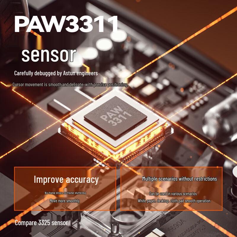 AUSDOM G04L Tri-Mode Ergonomic Gaming Mouse