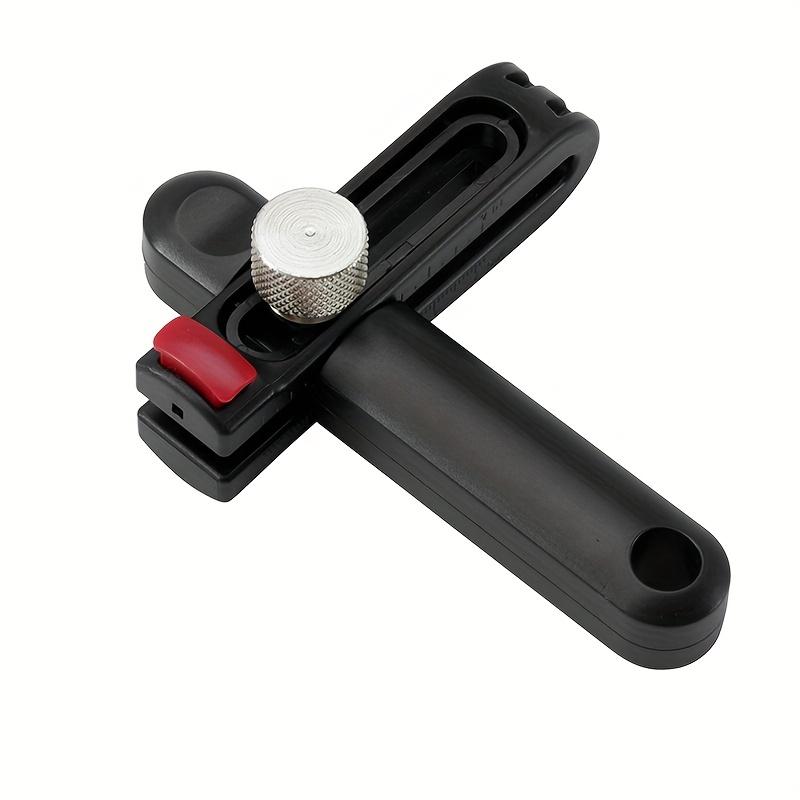 1 PC Adjustable Leather Strip Cutting Tool with Clear Scale Leather Cutter Leather Strap String Belt Cutter Hand Leather Craft Tool