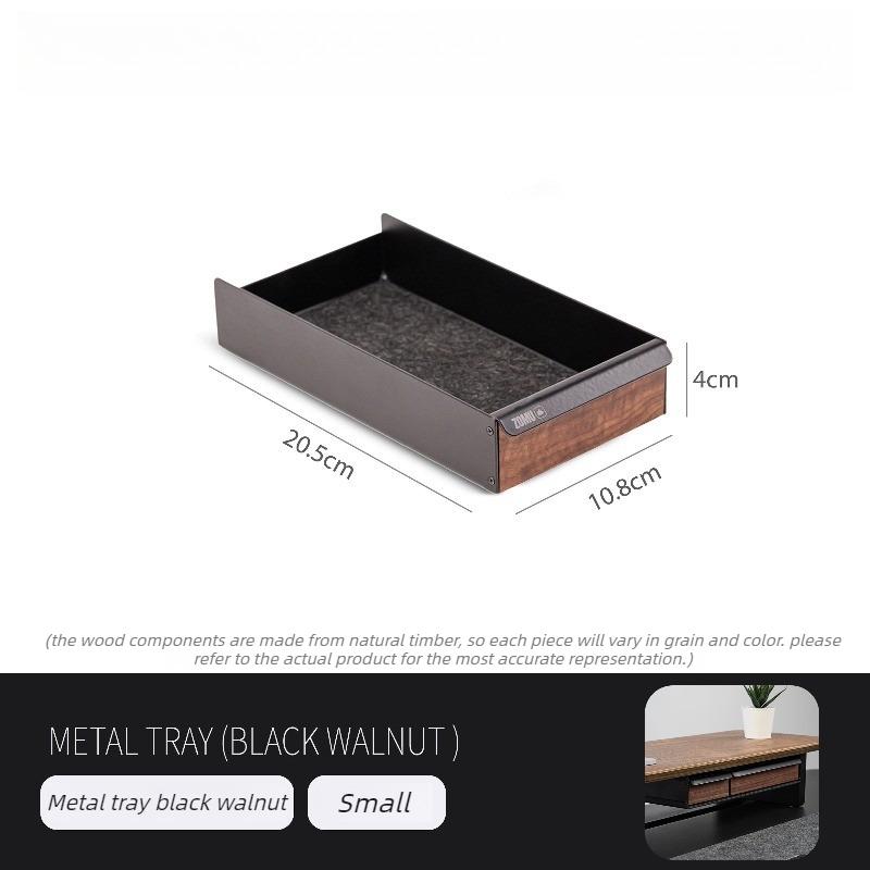 

Wooden Storage Box Office Desktop Storage Tray Modern Multifunctional Square Organize Boxes Computer Storage Rack Accessories