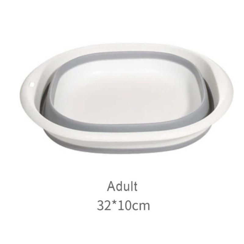Plastic Folding Basins Portable Wash Basins Folding Laundry Tub Adult Baby Bath Basin Bathroom Kitchen Accessories Wash Basin