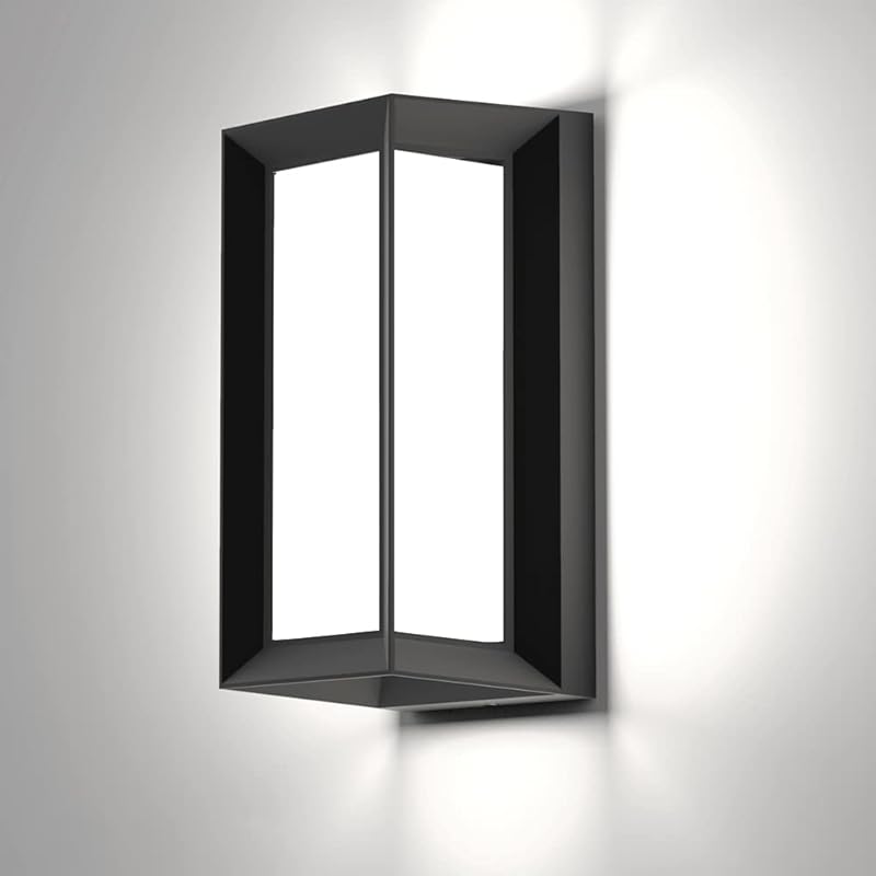 5000K Daylight White Outdoor Wall Sconce Lights, LED Exterior Light Fixture Wall Mount Ip65 Waterproof, Wall Porch Light for Garage Walkway Hallway