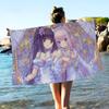 Anime Nekoparas Big Microfiber Beach Towels Quick Dry Towel Sand Beach Towels Pool Towel For Travel Swim Pool Yoga