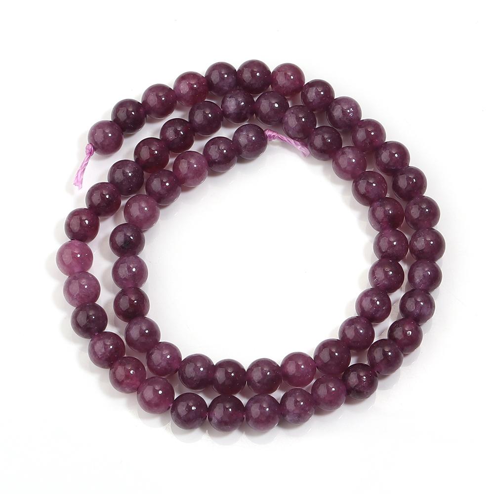 6/8/10mm Natural Amethyst Stone Beads Round Crystal Loose Spacer Beads For Jewelry Making DIY Bracelets Necklace Accessories