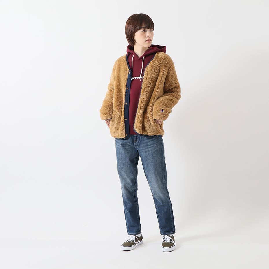 Champion Fleece Lined Thick V Neck Cardigan Jacket Japan Version, Winter Unisex CW-N605