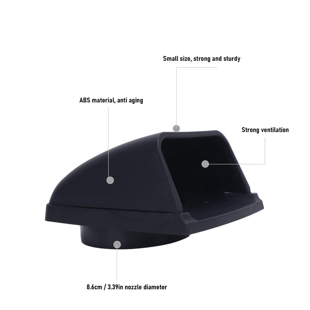 Boat Vent Cowl Cover Marine  Exhaust Cowl Ventilator 3in Stylish Look Enhanced Airflow Sturdy Boat Vent Cover for RV Yacht