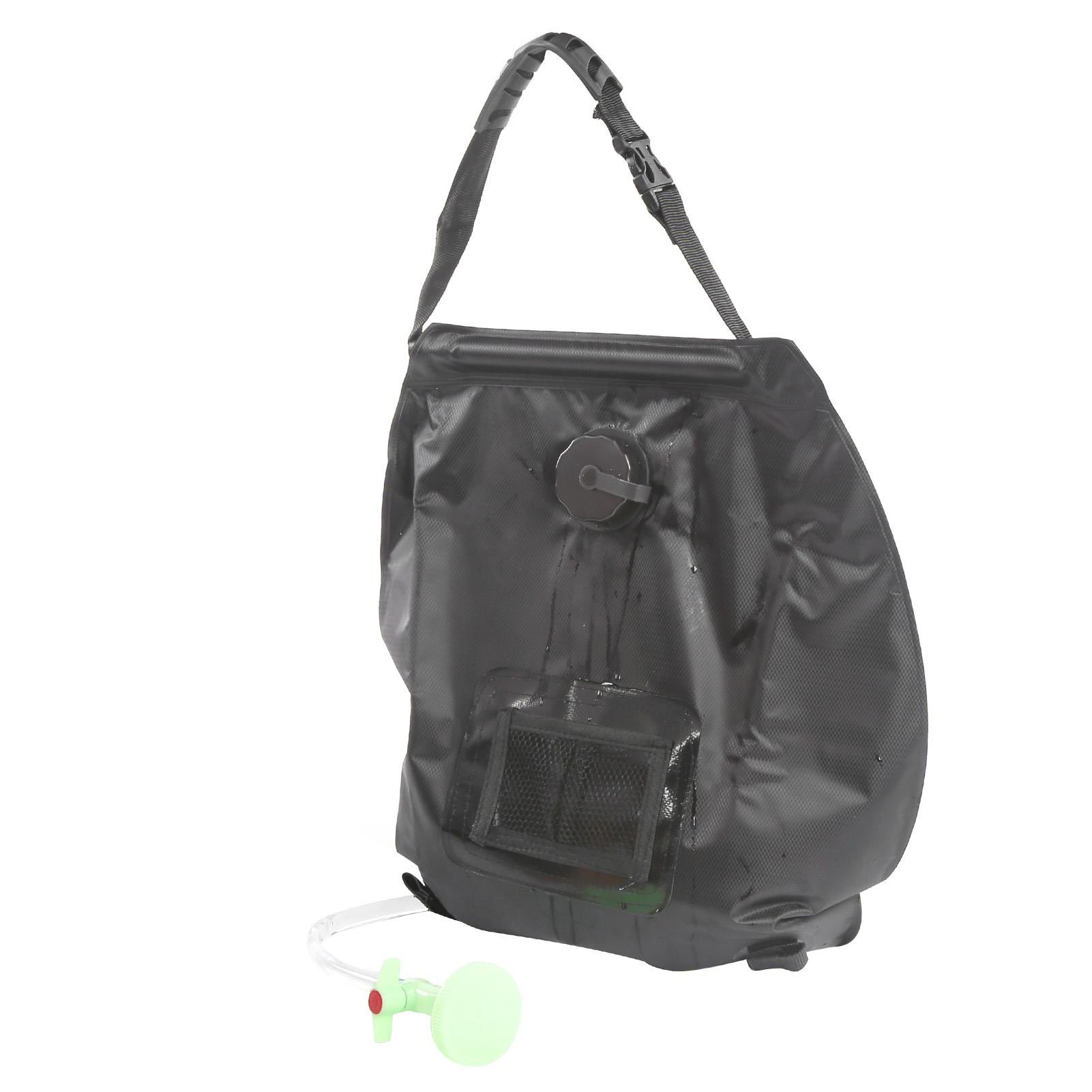 

Уличная сумка для душа на солнечной энергии, 20 л, портативная сумка для ванны с подогревом от солнца и душевой насадкой для кемпинга