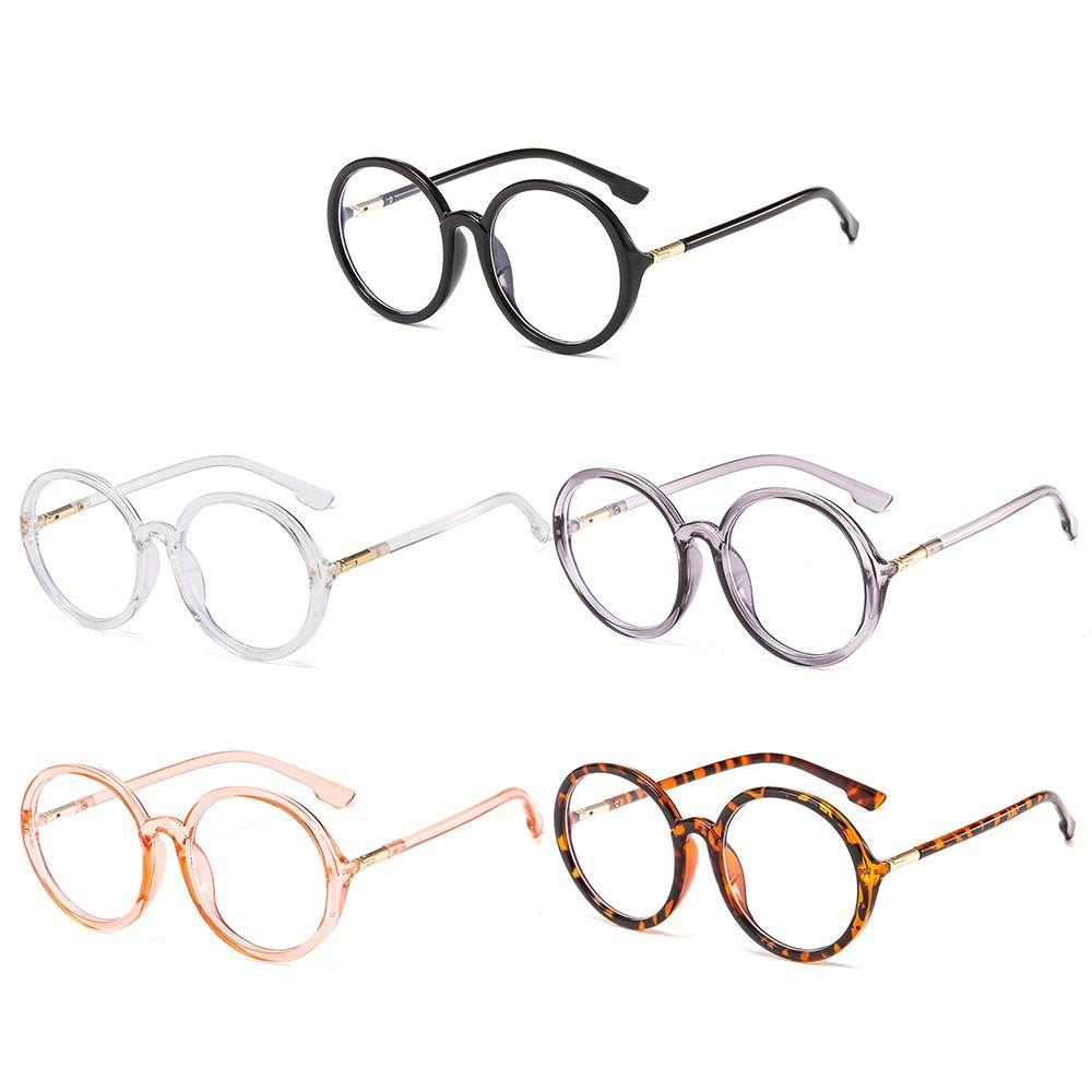 Eye Protection Eyeglasses Round Frame Women Glasses Vintage Anti-Blue Light Glasses  Women