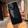 Phone Case For iphone 17ProMax Air 16 15 14 13 Pro Max 15 16 Pro 15Plus Anime Japanese attack on Titan