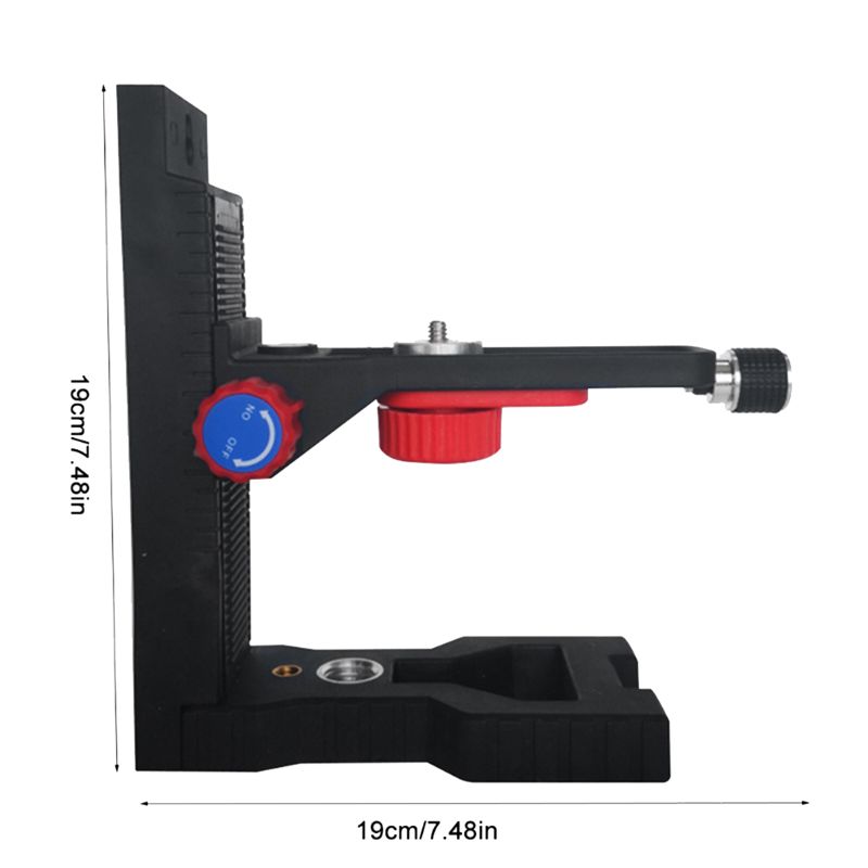AEE4-Laser-Level Magnetic Bracket L-Shape Adjustable 5/8Inch Mount Adapter Line Laser-Positioning Base