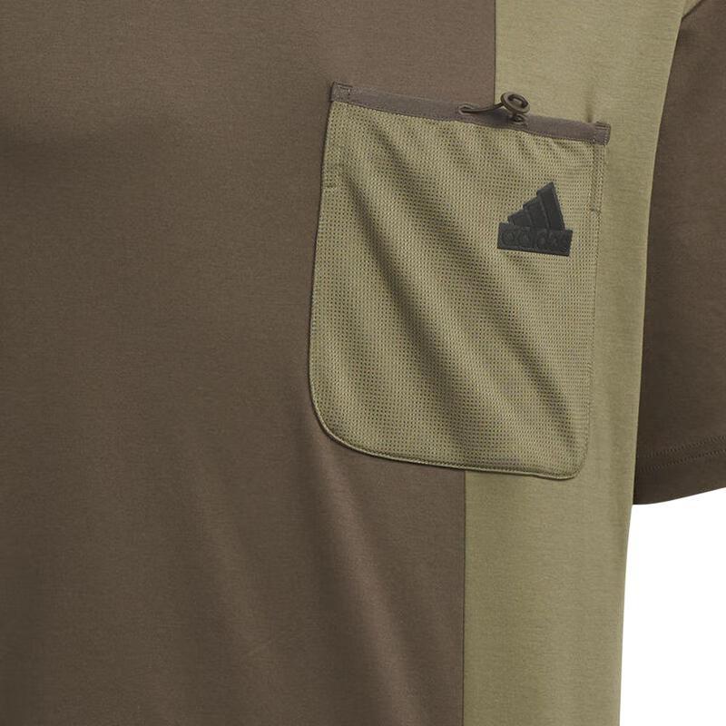 adidas City Escape Colourblock T-Shirt Asia Sizing 'Olive Green' Men's JI9809