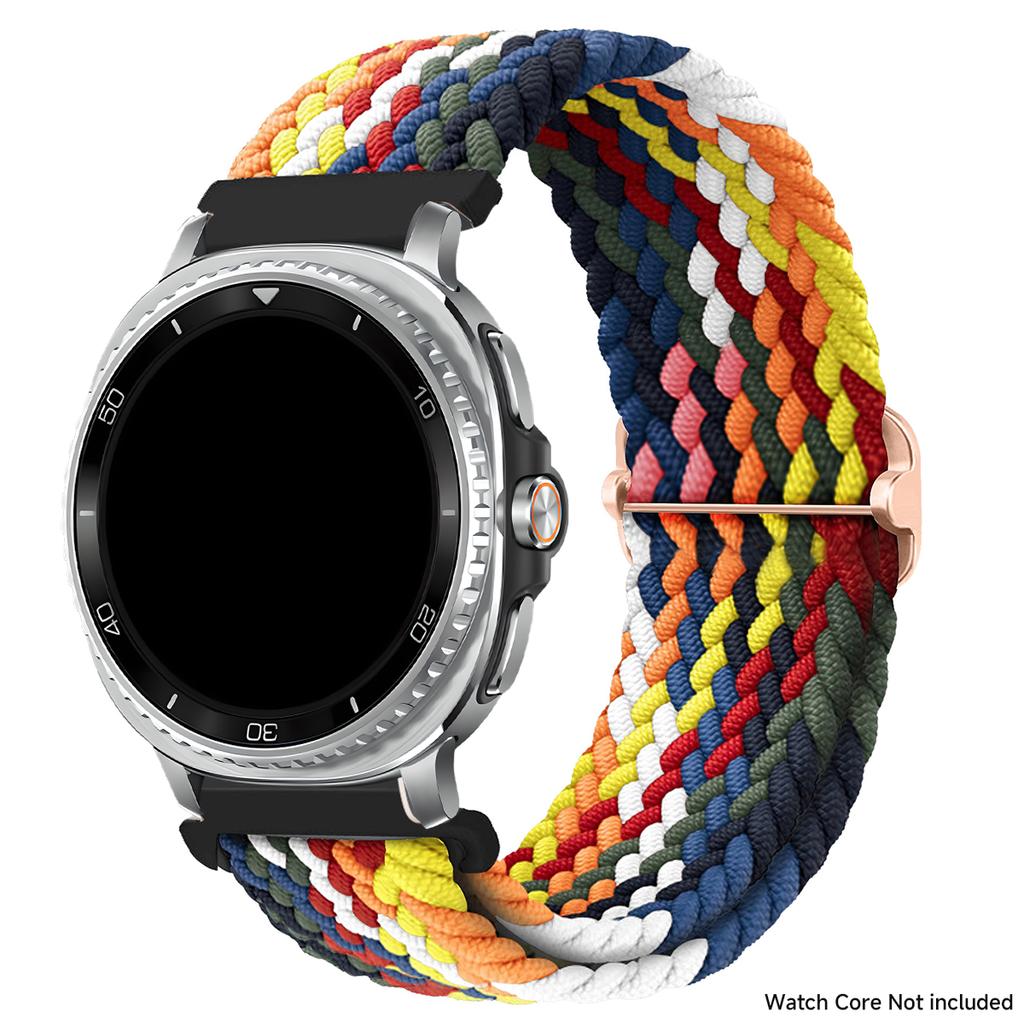 Bracelet en nylon tressé pour Samsung Galaxy Watch 8 40mm 44mm/Watch 8 Classic 46mm Bracelet sans espace pour Galaxy Ultra 2025 Bracelet en nylon