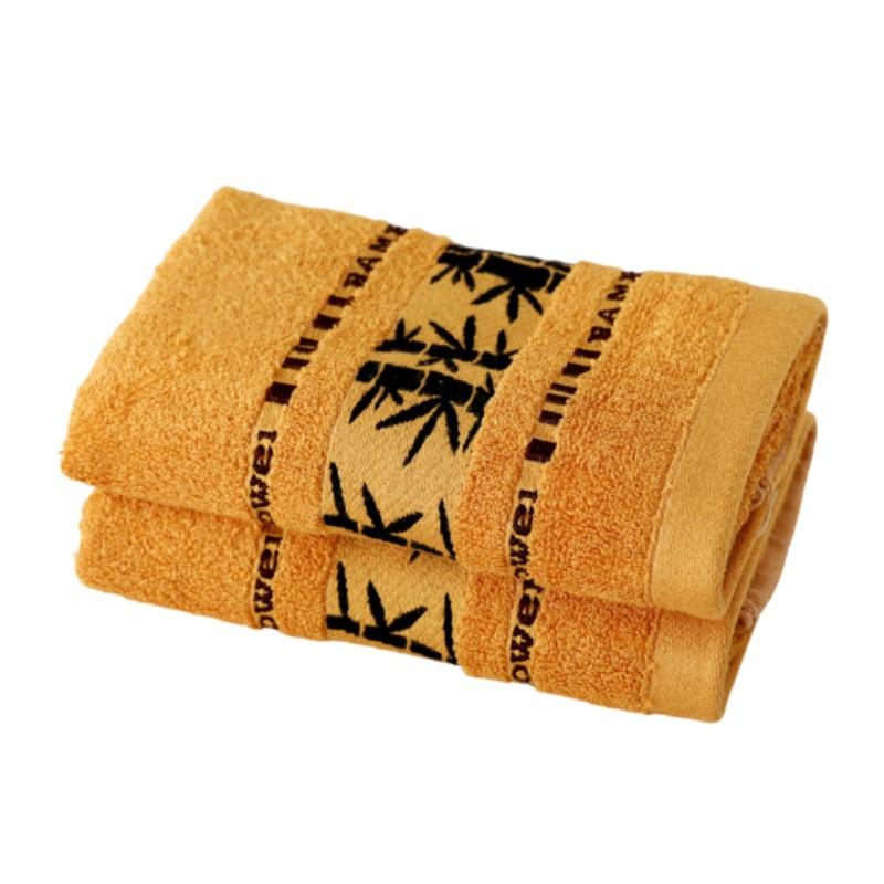 

2 шт. Бамбуковые полотенца для ванной Вышивка Мягкие Высококачественные Полотенца для рук и лица Набор Лист Подарок Банные полотенца 34x34см 34x74см 70x140см 2pcs 34x34cm