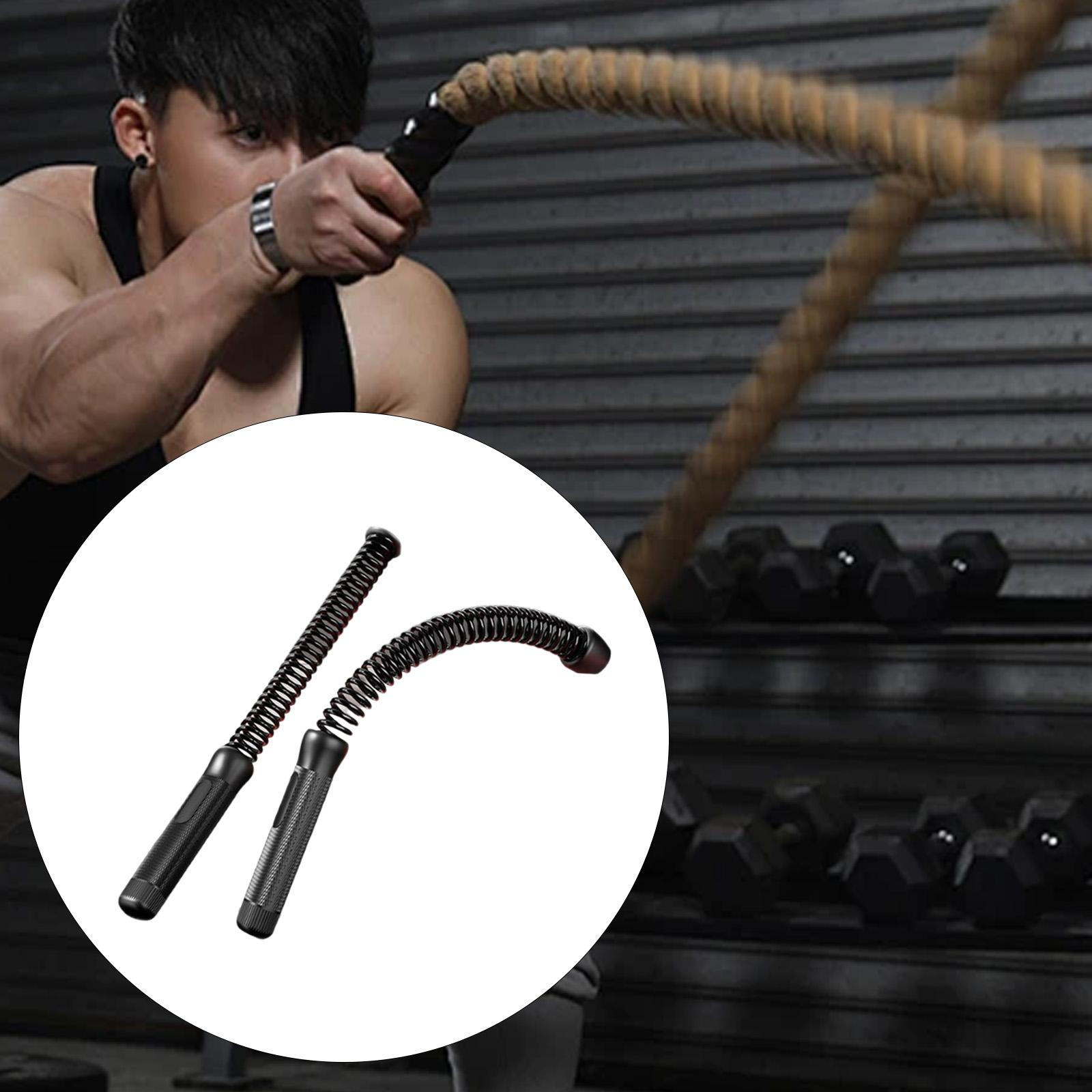 2Pcs Ropeless Battle Ropes Fitness Equipment for Muscle Building Working Out чёрный