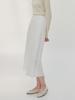Mommet Clay Linen H-Line Skirt White