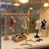 1 Set Mannequin Torso Clothing Rack /Sewing Scene Accessories 1:12 Scale Dollhouse Miniature Dress Form Kit