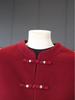 Year of the Rat Red Wool Coat with Cotton Padding, Mid/Elderly Autumn/Winter Little Xiang Style