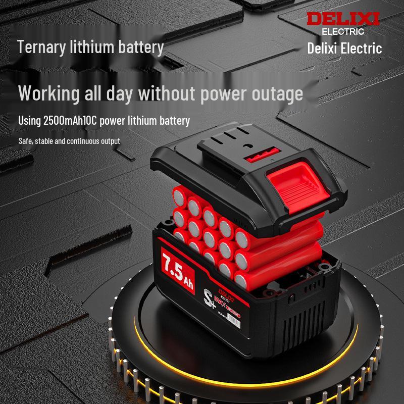 Delixi Rechargeable Handheld Reciprocating Saw - Compact Electric Saw for Home and Outdoor Use