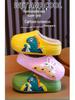 Rabbit & Dinosaur Kids' Cotton Slippers - Waterproof, Non-Slip, Thickened Cartoon Fur for Autumn & Winter. Suitable for Boys & Girls.