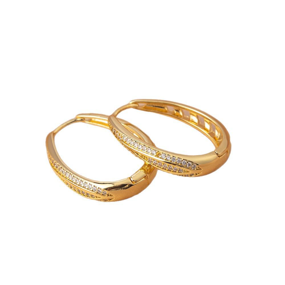 Kolczyki luksusowe dla kobiet, duże, igła ze srebra próby 925 - Niszowy design, przesadzone kwadratowe i okrągłe koła na twarz