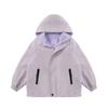 Girls Kids Double Fleece Lined Reversible Outdoor Windproof Jacket Coat