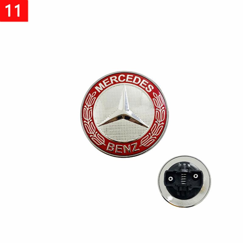1pcs 56mm Car Aluminum Hood Emblem Front Badge Modification Accessories for Mercedes Benz C-Class E-Class W204 W205 W213 W214 JGE6