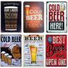 Shabby Chic BEER Vintage Metal Sign Bar Cafe Pub Tavern Home Decor Beer Wine Art Painting Plate Plaque 30x20cm