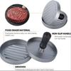 Burgerpress Non-Stick Hamburgare Patty Maker med Vaxpapper Aluminium Burgermakare för Kök BBQ Grill