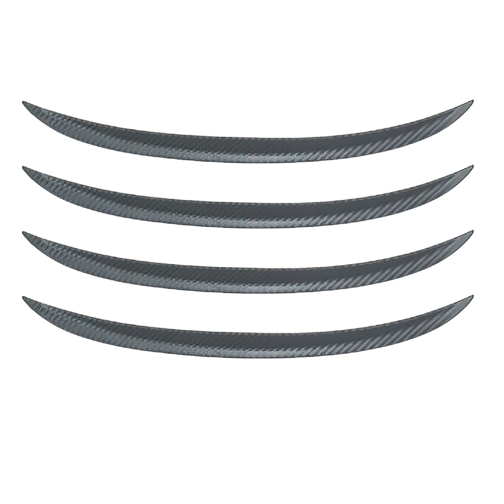 

Накладки на крылья Saki & Masa, комплект из 4 шт., 44 см, 2 цвета, универсальная посадка, вылет 15 мм, брызговики, тюнинг (Углеродный тон)