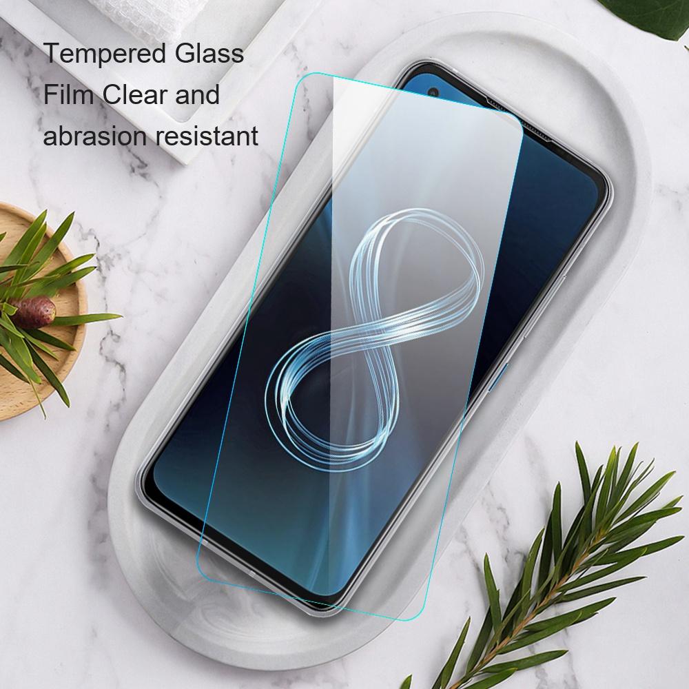 AMORUS For Asus Zenfone 9 5G High Aluminum-silicon Glass Screen Protector 9H Anti-scratch 2.5D Arc Edge Protective Film