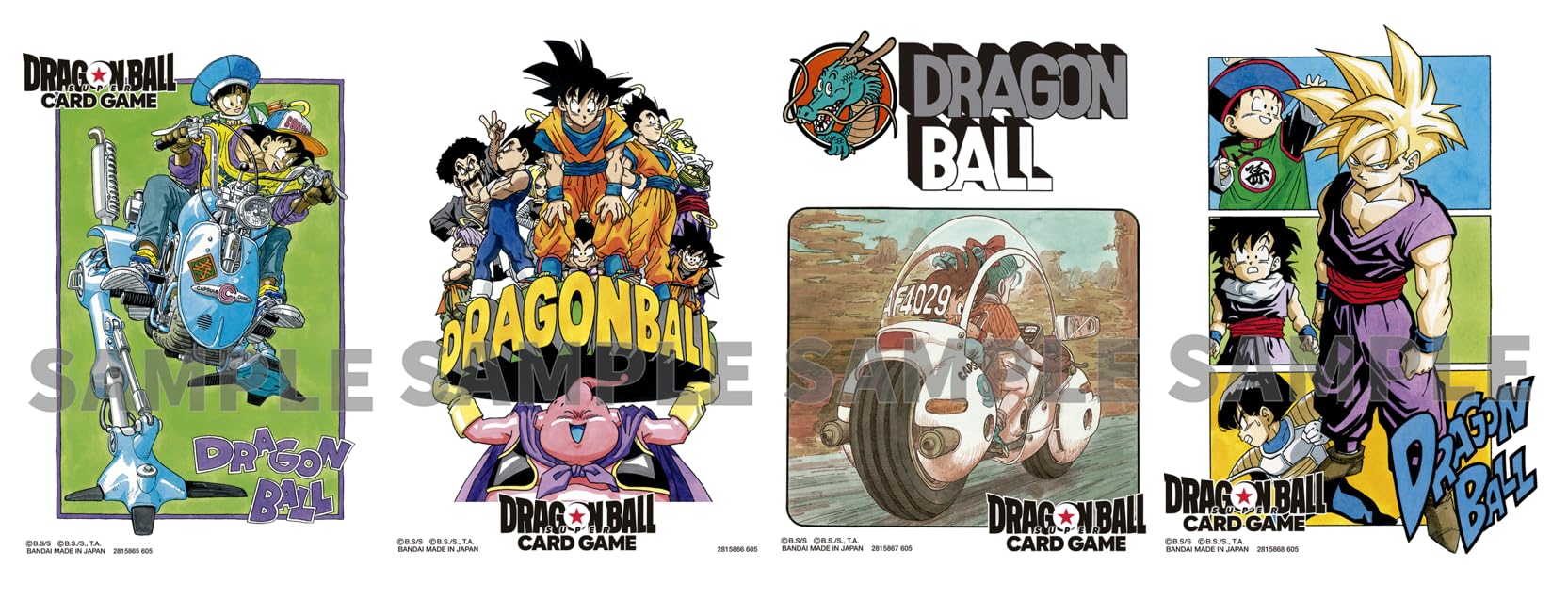 

BANDAI Dragon Ball Super Card Game Официальные протекторы для карт - ИЛЛЮСТРАЦИИ- (Набор 4)
