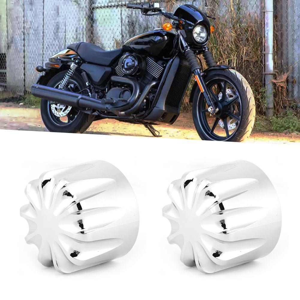 2pcs 29mm1.14in Electroplating Motorcycle Front Axle Nut Cap Fit for Touring