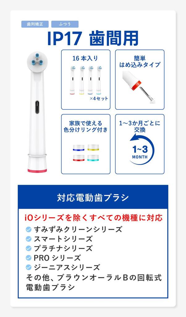 Compatible Lab Replacement Brush Set for Braun Electric Brush Sets X 4 Oral-B Toothbrushes, Y-Shaped, Triangular, IP17, Regular, 16-Pack (4 Brushes)