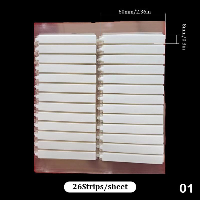 24/26Pcs Double Sided Tape For Nails Display Press On Nails Adhesive Clear Tape For Nail Packaging Salon Supplies Showcase