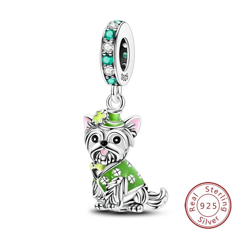 Charms Copper Dog Cat Paw Print Love Pets Charms Beads Fit Original Bracelets Necklaces Pendant Women Diy Jewelry