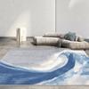 Nordic Abstract Carpet Living Room Rendering Decoration Sofa Blue Large Area Rugs Outdoor Active Non-slip Mat Customizable