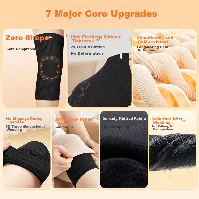 Li-Ning Knee Brace Warmth for Cold Legs Professional Sports Knee Support for Men and Women, Anti-Cover, Badminton Running Arthritis Meniscus Injury