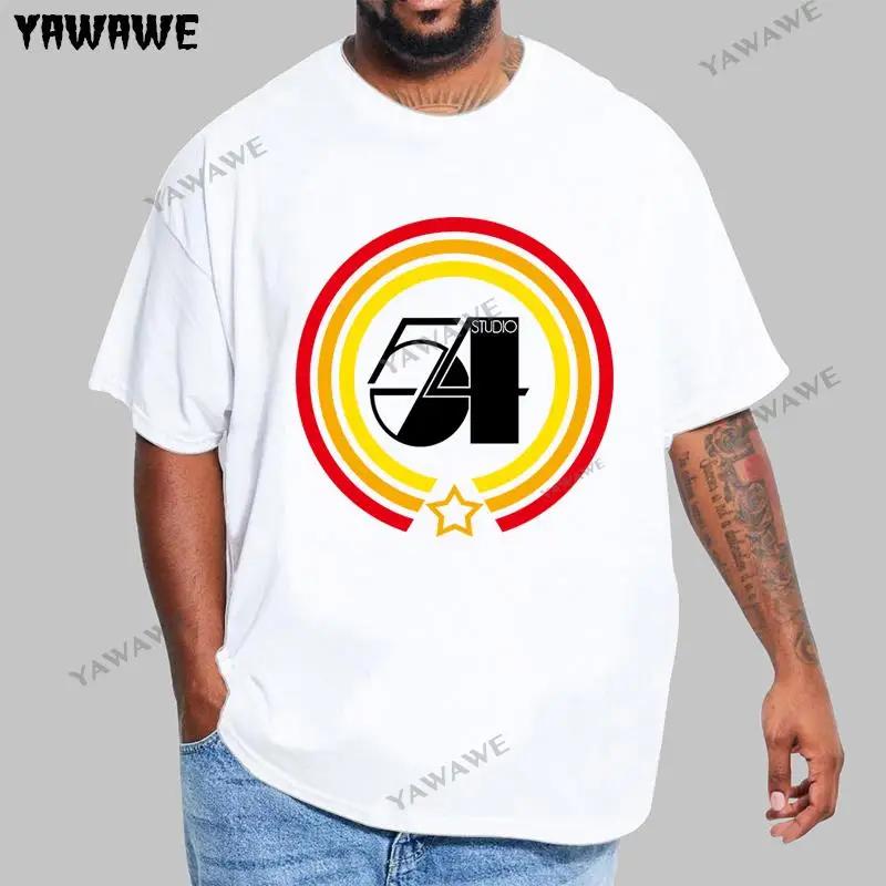 Hot Sale T Shirts Studio 54 Music Production House Logo MenS Black TShirt New Cool Tee Shirt Male Brand Clothing Teeshirt