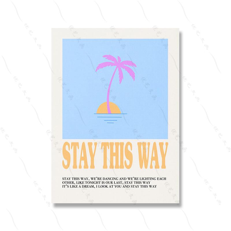 Fashion Color Poster Kpop Canvas Art Prints Painting Wall Picture For Living Boy Bedroom Room Modern Home Decoration Fans Gifts