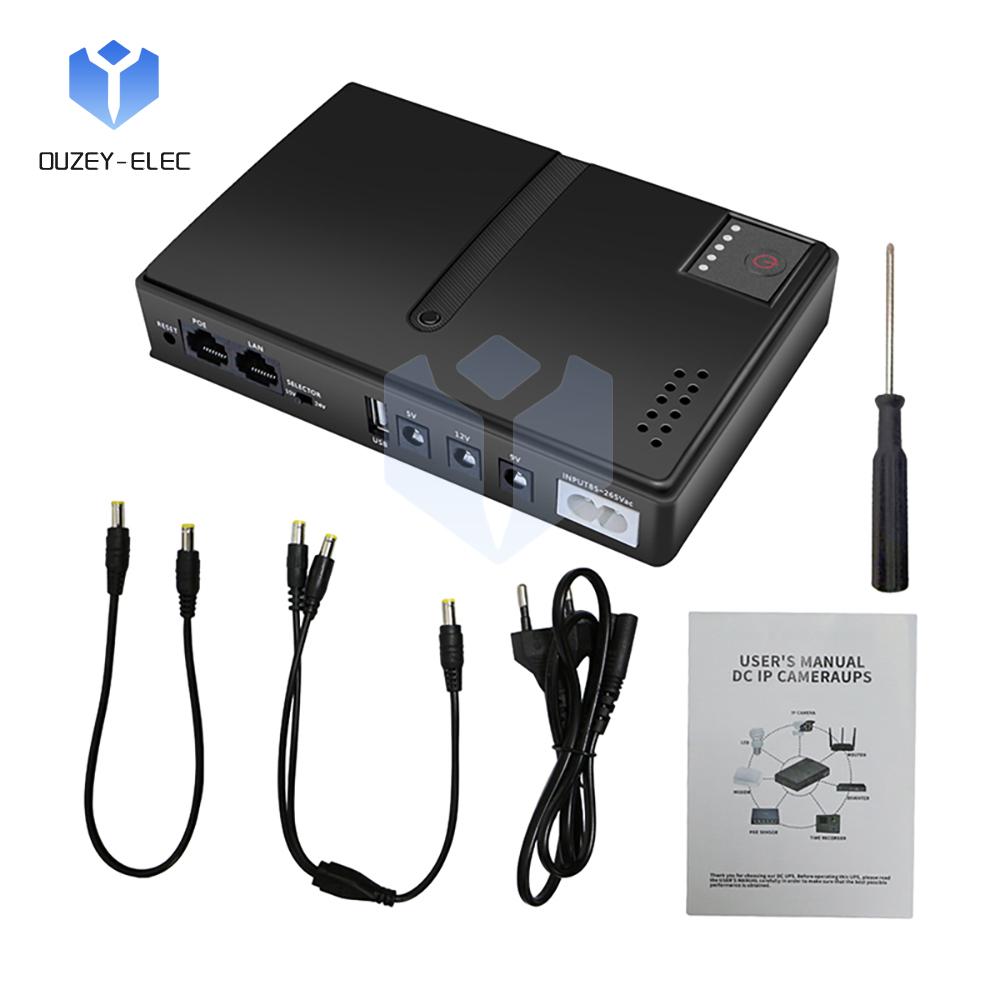 Uninterruptible Power Supply DIY Shell Backup Power Supply DIY Kit 5/9/12V Output For Router Optical Cat Without Battery DIY UPS