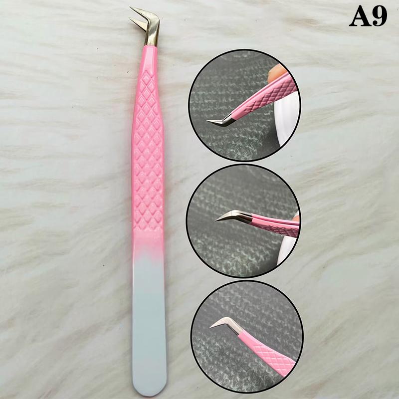 1 Stück Wimpernpinzette Edelstahl Für Wimpernverlängerung Make-up-Werkzeuge Nagelkunst-Zubehör Strassstein-Picker-Werkzeuge