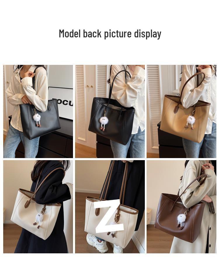 Women's High-Capacity Versatile Tote - 2025 Spring/Summer Shoulder Bag for Work and Commute