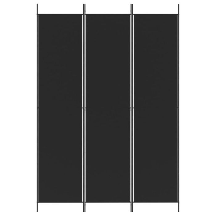 VidaXL Room Divider 3 Panels Folding Room Separator Privacy Screen Partition Living Room Decoration Black 350197