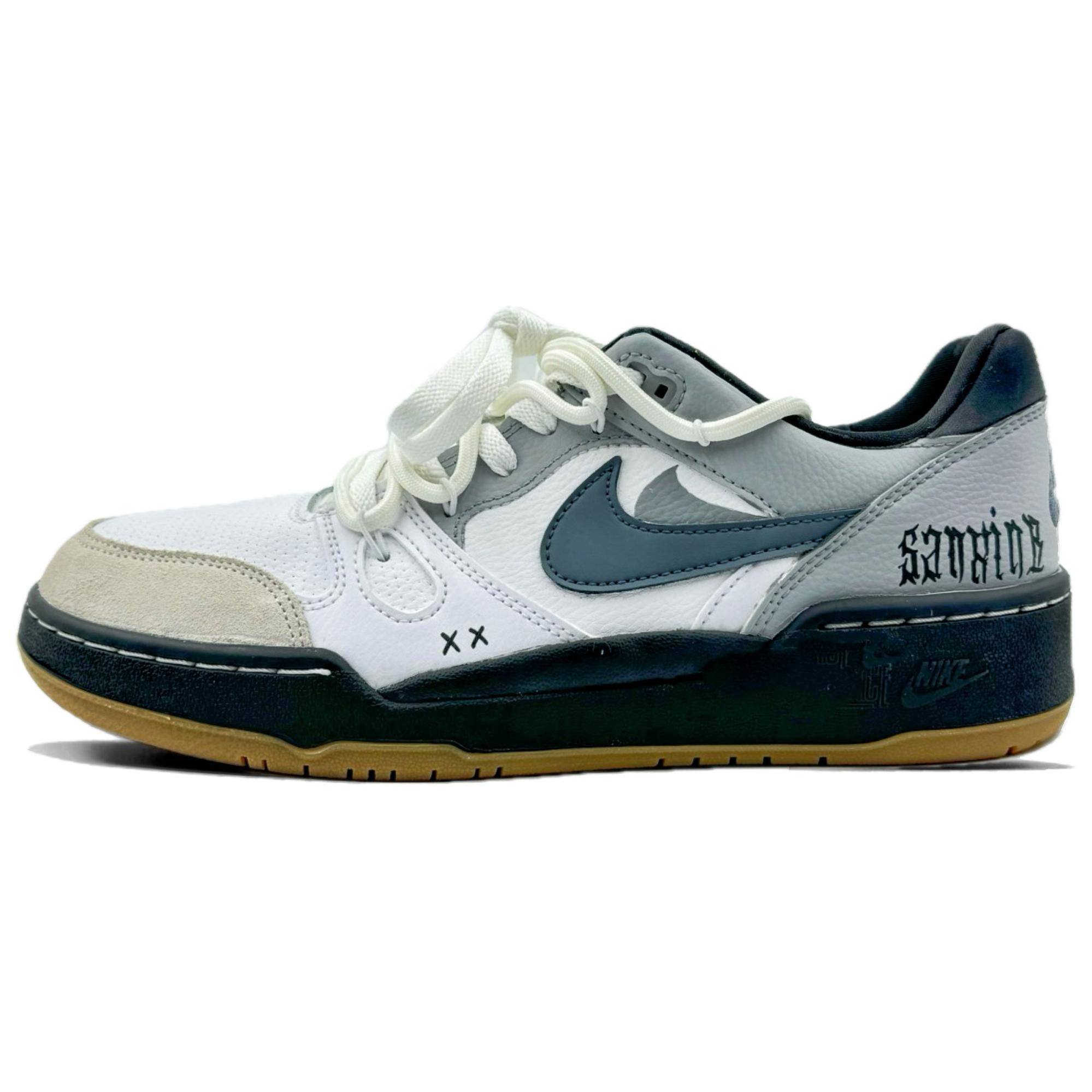 

Nike Full Force Slip Resistant Abrasion Resistant Low top Skateboard Shoes Men s Gray HJ7262-100(Team109-) 40
