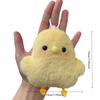 Super Cute Plush Chicken Keychain Kawaii Cartoon Chicken Doll Schoolbag Stuffted Toy Pendant Creative Gift for Friends Bag Decor
