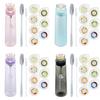 Tritan Sports Water Bottle With Flavor Rings And Leakproof Lid For Fitness Enthusiasts
