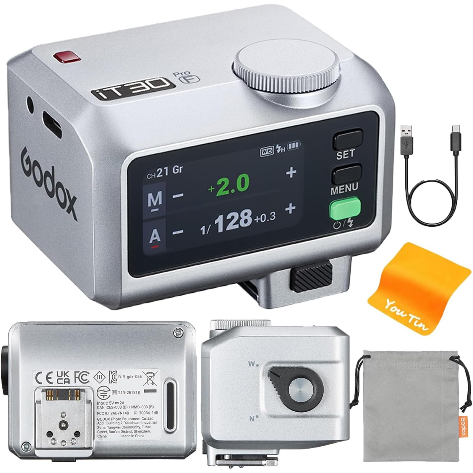 GODOX IT30PRO F Мини TTL вспышка с функцией беспроводного запуска вспышки Вспышка для камеры Дюймовая Полноцветная Мини Полная мощность 560 Совместима с камерами Fuji -