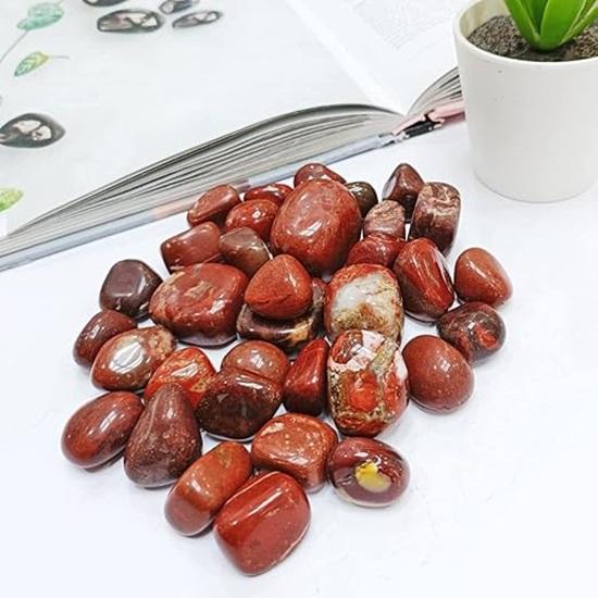 Pack of 100 Gm Reiki Healing Crystal Tumble Stone for Vastu Gemstone Pebbles Glossy Stones Fish Tank Aquarium Accessories Table Decorative Itmes