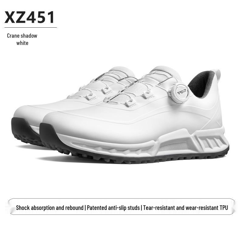 PGM Men s Shock-Absorbing Waterproof Golf Shoes with Rotary Knob and Wear-Resistant TPU Sole 40