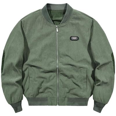 Lockere Cordjacke mit japanischem Retro-Werkzeug für Herren, Frühlings- und Herbsttrend, vielseitiges Baseballtrikot